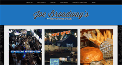 Desktop Screenshot of joebroadways.com