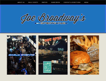 Tablet Screenshot of joebroadways.com
